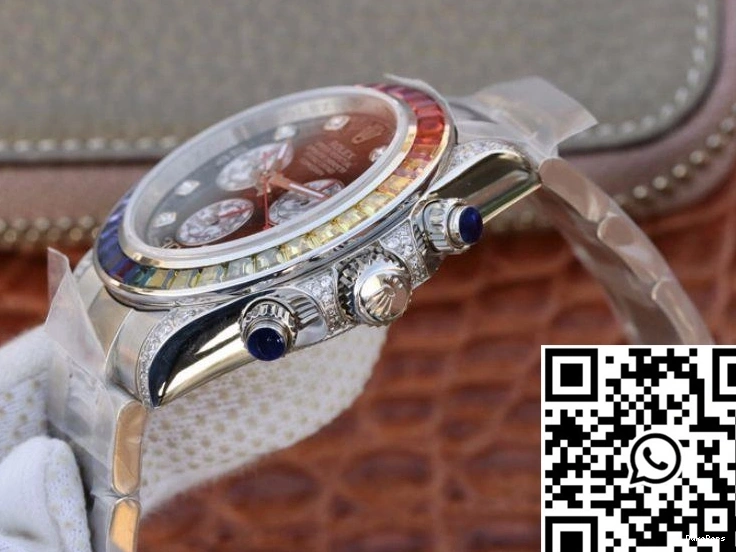 Rolex Cosmograph Black 116595RBOW BL Factory Rainbow Dial Daytona 0206